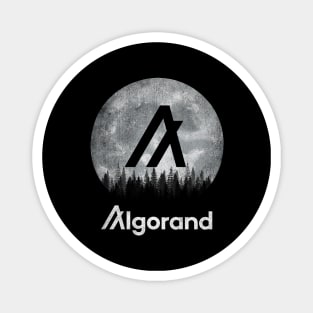 Vintage Algorand ALGO Coin To The Moon Crypto Token Cryptocurrency Blockchain Wallet Birthday Gift For Men Women Kids Magnet